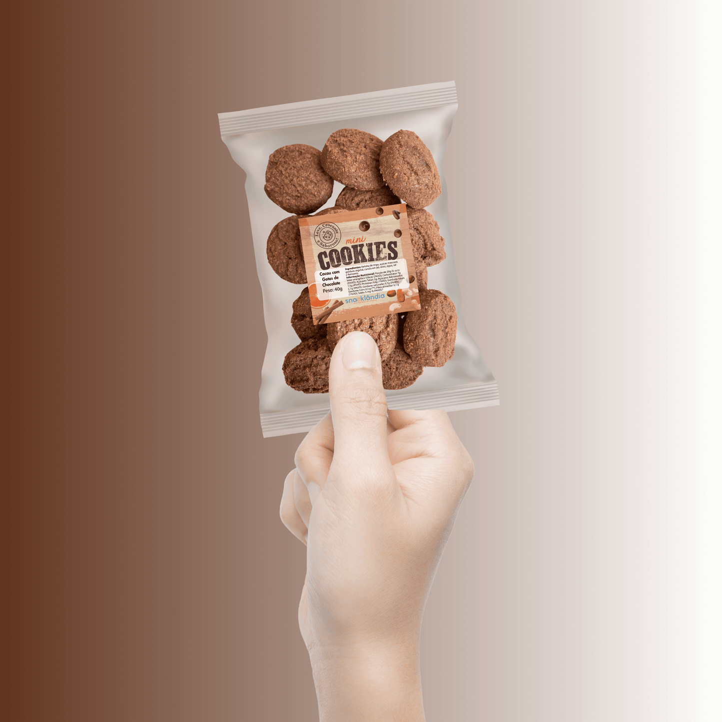 Cookie de Cacau com Gotas de Chocolate