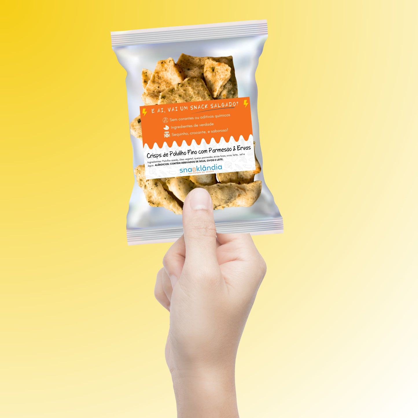 Crisps de Polvilho com Parmesão & Ervas Finas