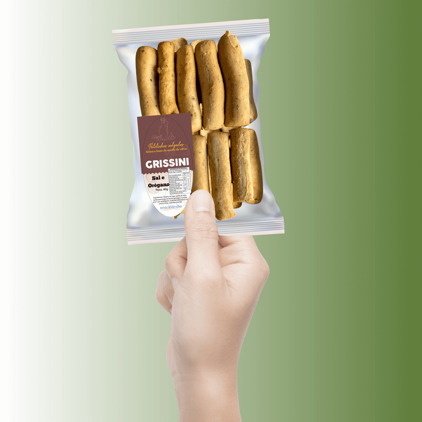 Mini Grissini de Sal e Orégano